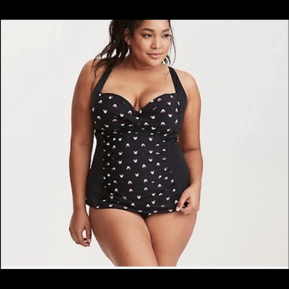 torrid minnie mouse bathing suit